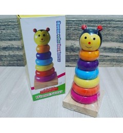 Փայտե բուրգ գունավոր