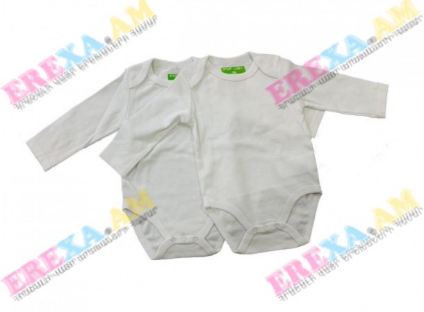 Սպիտակ երկարաթև բոդի 2 հատ