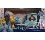 Խաղալիք ձի կառքով և տիկնիկով