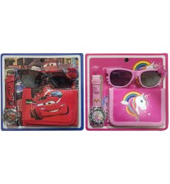 Մանկական ժամացույց, ակնոց և դրամապանակ