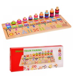 Փայտե փազլ թվեր և ձողեր