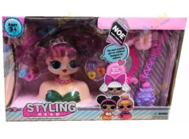 Տիկնիկ Լոլ մազակալներով և հայելիով