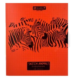 Տետր Skarlet 48 թերթ պլաստիկ կազմով